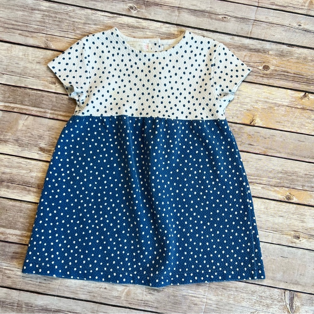 Zara Textured Polka Dot Dress - Picture 2 of 7